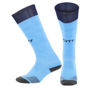 Гетри дитячі із символікою футбольного клубу SPOINT MANCHESTER CITY HOME 2026 ETM2619-MC1 розмір 32-39 блакитний-чорний