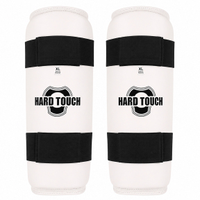 Защита голени щитки для тхэквондо HARD TOUCH BO-00136 S-XL белый