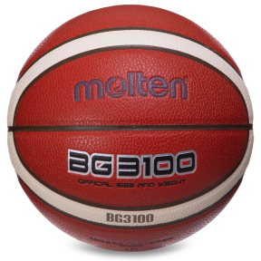 М'яч баскетбольний PU №6 MOLTEN B6G3100 помаранчевий