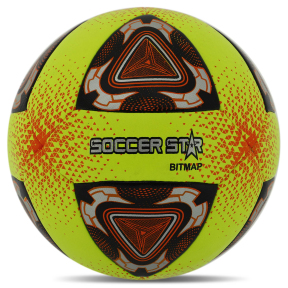 М'яч футбольний HIBRED SOCCER STAR FB-6037 №5 PU жовтий