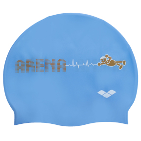 Шапочка для плавання силіконова юніорська ARENA KUN JUNIOR CAP AR-91552-90 кольори в асортименті
