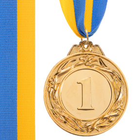 Медаль спортивна зі стрічкою SP-Sport GLORY C-3969 золото, срібло, бронза