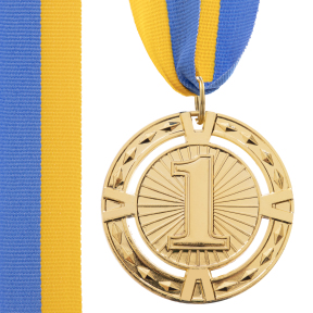 Медаль спортивная с лентой SP-Sport RAY C-6401 золото, серебро, бронза