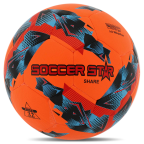 М'яч футбольний HYBRID TECNOLOGY SHINE SOCCER STAR SHARE FB-6046 №5 PU