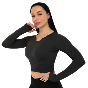 Кроп-топ женский с длинным рукавом Domino 2671 S-L цвета в ассортименте