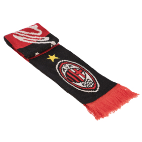 Шарф для болельщика AC Milan F.C. зимний SP-Sport FB-3033 красный-черный