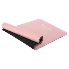 Килимок для фітнесу та йоги PU двошаровий BLOOM YOGA MAT LB7030 183x61x0,5см кольори в асортименті