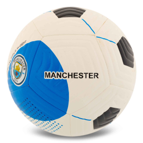 Мяч футбольный HYBRID BALLONSTAR MANCHESTER CITY FB-7944 №5 PU белый-голубой