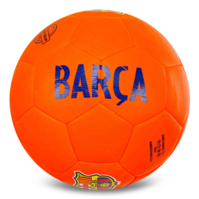 М'яч футбольний HYBRID BALLONSTAR BARCELONA FB-7949 №5 PU червоний-синій