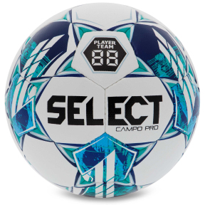 М'яч футбольний SELECT CAMPO PRO V23 CAMPO-PRO-4WGR №4 білий-зелений