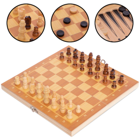 Набір настільних ігор 3 в 1 SP-Sport W7721 шахи, шашки, нарди