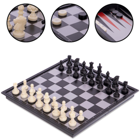 Набор настольных игр 3 в 1 дорожные на магнитах SP-Sport IG-38810 шахматы, шашки, нарды