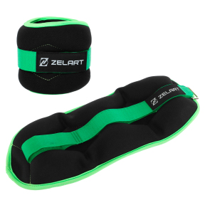 Обважнювачі-манжети для рук і ніг Zelart FI-7208-4 2x2кг кольори в асортименті