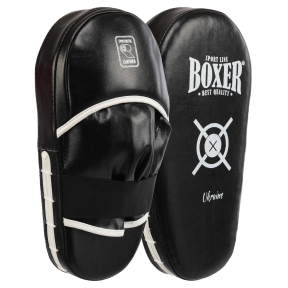 Лапа боксерская прямая тренировочная удлиненная Кожвинил BOXER NEW 2008-N 38х18х4,5см 2штуки цвета в ассортименте