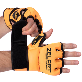 Рукавиці для змішаних єдиноборств MMA Zelart BO-5699 XXS-L кольори в асортименті