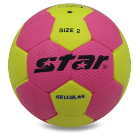 М'яч для гандболу STAR Outdoor JMC002 №2 PU рожевий-жовтий