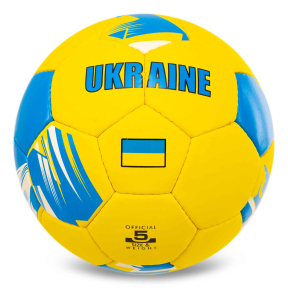 М'яч футбольний BALLONSTAR UKRAINE FB-0047-795 №5 PU жовтий-блакитний