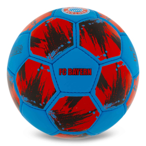 Мяч футбольный BALLONSTAR BAYREN FB-0047-807 №5 PU голубой-красный