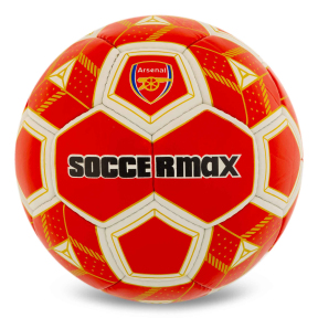 М'яч футбольний SOCCERMAX ARSENAL FB-0047-810 №5 PU червоний