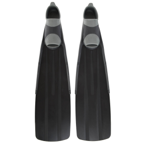 Ласты для дайвинга и подводной охоты с закрытой пяткой Record F190 размер 38-45 черный-серый