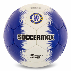 М'яч футбольний SOCCERMAX CHELSEA FB-0047-819 №5 PU синій-білий