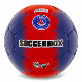 М'яч футбольний SOCCERMAX PARIS SAINT-GERMAIN FB-0047-823 №5 PU темно-синій-червоний М'яч футбольний SOCCERMAX PARIS SAINT-GERMAIN FB-0047-823 №5 PU темно-синій-червоний