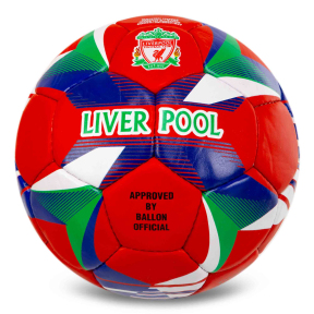 М'яч футбольний BALLONSTAR LIVERPOOL FB-0047-827 №5 PU червоний-синій-зелений