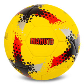 М'яч футбольний BALLONSTAR MANCHESTER UNITED FB-0047-834 №5 PU жовтий