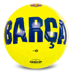 М'яч футбольний BALLONSTAR BARCELONA CRYSTAL FB-7962 №5 PU жовтий