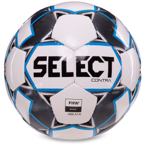Мяч футбольный SELECT CONTRA FIFA BASIC CONTRA-WBL №5 белый-синий