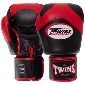Перчатки боксерские кожаные TWINS VELCRO BGVL13 10-14унций цвета в ассортименте