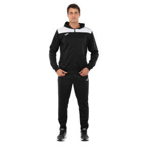 Костюм спортивний кофта на блискавці та штани Joma PHOENIX II 103121-102 4XS-XL чорний-білий
