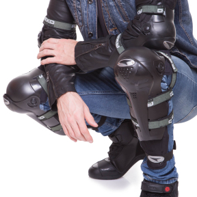 Комплект захисту AXO M-4575 (коліно, гомілка, передпліччя, лікоть) чорний