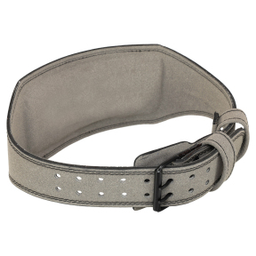 Пояс атлетический кожаный FISTRAGE VL-5154 спинка-15см размер-S-XL серый