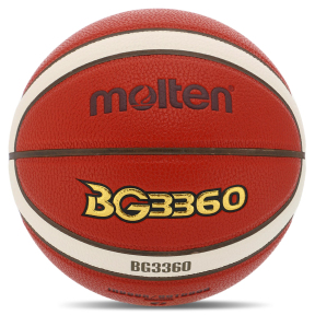 Мяч баскетбольный PU №7 MOLTEN B7G3360-YT оранжевый