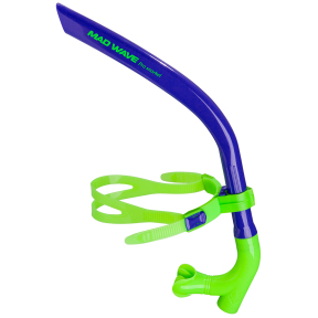 Трубка фронтальна дихальна для плавання MadWave PRO SNORKEL M077301 кольори в асортименті