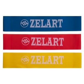 Набор резинок для упражнений ленты сопротивлений LOOP BANDS Zelart FI-8227 3шт цвета в ассортименте