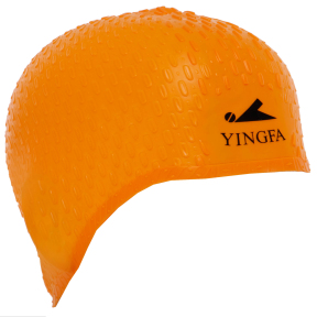 Шапочка для плавания силиконовая на длинные волосы YINGFA C0061 цвета в ассортименте