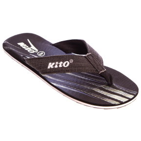 Вьетнамки мужские KITO KME780-BLACK размер 40-43 черный-синий