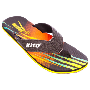 В'єтнамки чоловічі KITO KME780-ORANGE розмір 40-43 чорний-помаранчевий