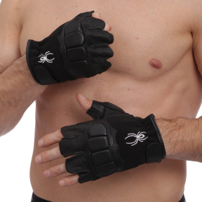 Перчатки для кроссфита и воркаута кожаные SP-Sport SPIDER WorkOut BC-169 L-XL черный
