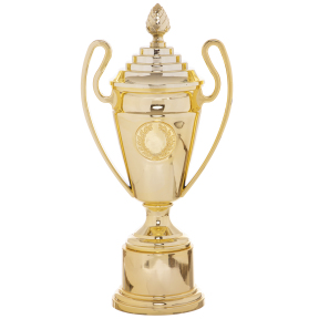 Кубок спортивный с ручками и крышкой SP-Sport FAVOURITE HB4002B высота 35см золотой