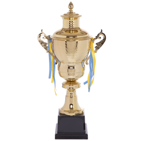 Кубок спортивный с ручками и крышкой SP-Sport HEIGHT G104A высота 54см золотой