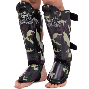 Захист гомілки та стопи для єдиноборств TOP KING Empower Camouflage TKSGEM-03 S-XL кольори в асортименті