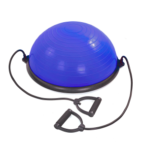 Полусфера для фитнеса с эспандерами BOSU Zelart BS-1524 цвета в ассортименте