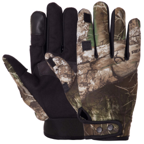 Рукавички для полювання та риболовлі із закритими пальцями SP-Sport BC-9233 розмір універсальний Камуфляж Ліс