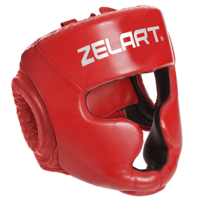 Шлем боксерский с полной защитой Zelart BO-3954 S-XL цвета в ассортименте