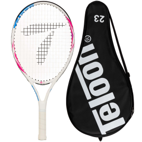 Ракетка для великого тенісу дитяча TELOON 3511-23 7-9років 23" білий-рожевий