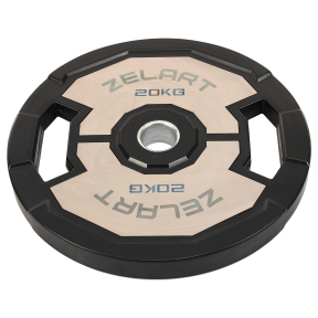 Блины диски резиновые 2 Handle металлическая втулка Zelart TA-4792-20 51мм 20кг черный