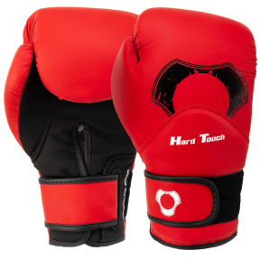Рукавиці боксерські на липучці PU HARD TOUCH BO-7375 10-14унцій кольори в асортименті